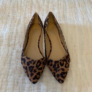 Womens size 8 Franco sarto leopard flat